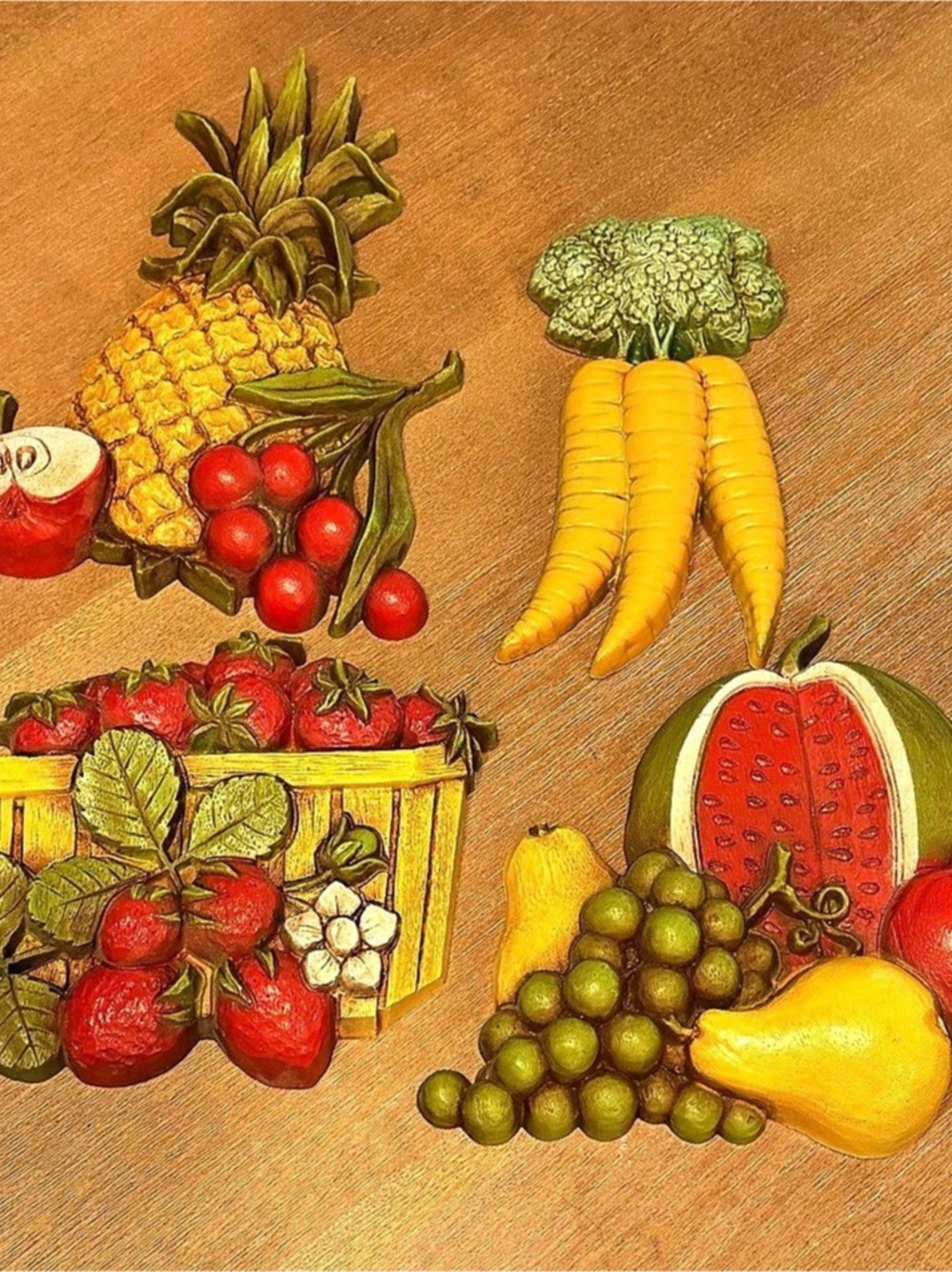 Vintage Fruit Wall Decor